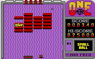 Onemore Breakout atari screenshot